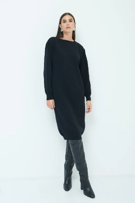 Cozy knit midi dress wholesale Cozy T-shirt Midi Dress