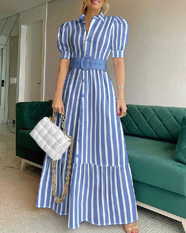 Blue and white stripes