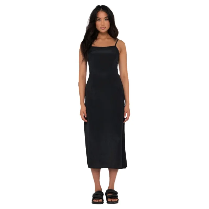 Porter Midi Dress - Womens Elegant Maxi-Midi Hybrid Dress