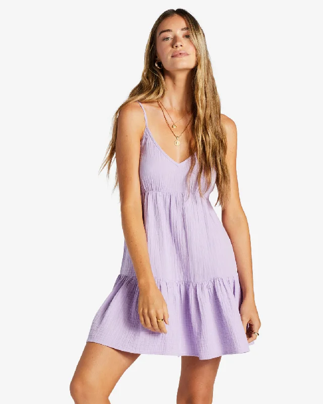 Wave After Wave Mini Dress - Lilac Breeze Chic Bohemian Mini Dress