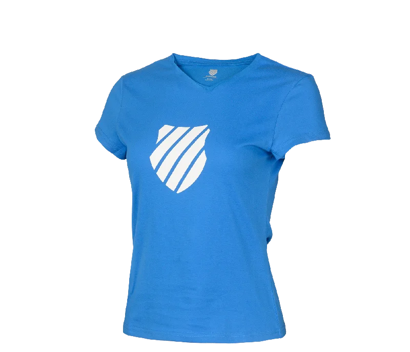 191904-430 | WOMENS LOGO TEE | BLUE Elegant Classic Vintage