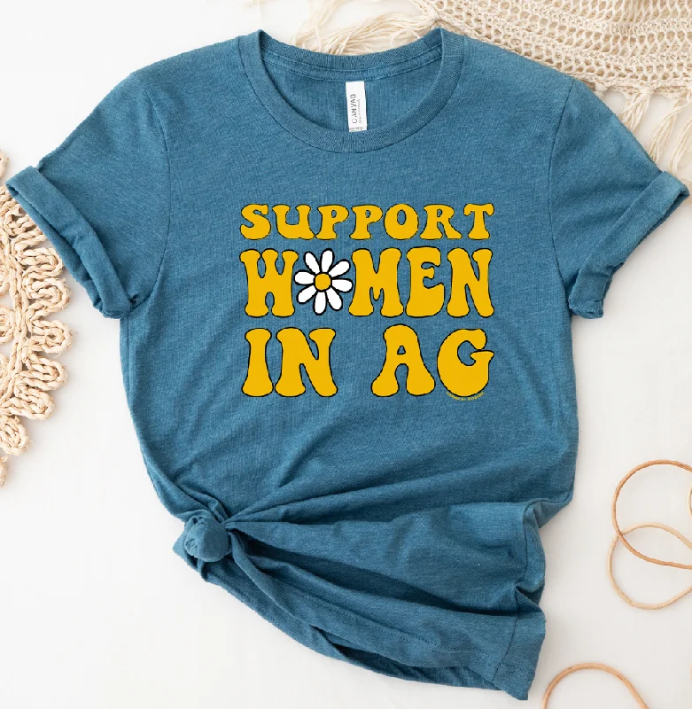 Daisy Support Women in AG T-Shirt (XS-4XL) - Multiple Colors! Elasticated Padded Insulated