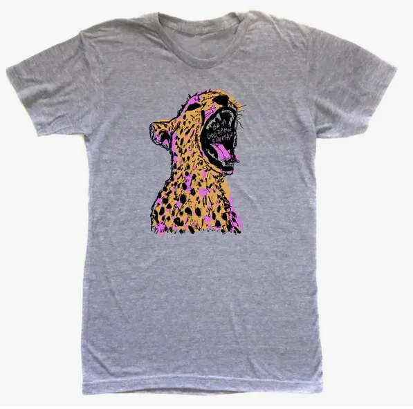 GD Cheetah (Glennon Doyle) : Unisex Tee Mesh Blend Leather Blend Suede Blend