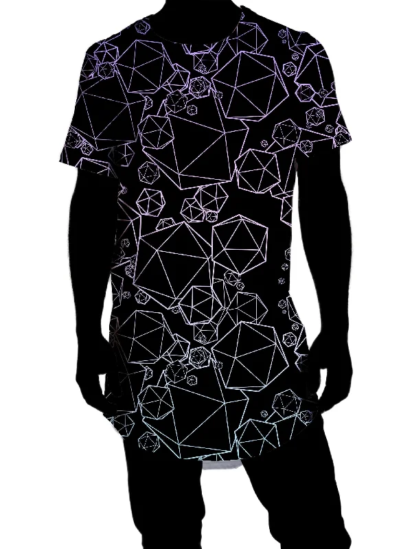 Icosahedron Madness Cold Drop Cut T-Shirt Front Pockets Side Pockets Patch Pockets