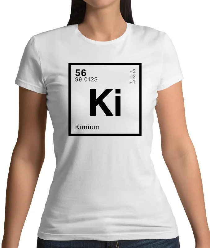 Kim - Periodic Element Womens T-Shirt Fleece Fabric Down Fabric Feather Fabric