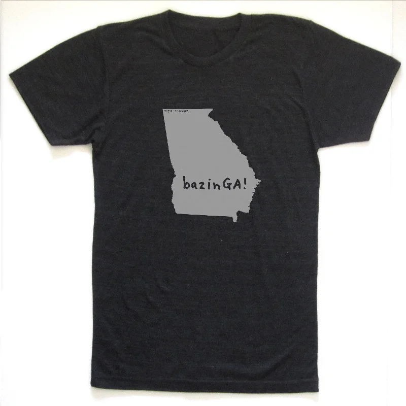 Ready to ship! SALE: Georgia : bazinGA unisex tri-blend tee Hooded Caped Shawl Collar