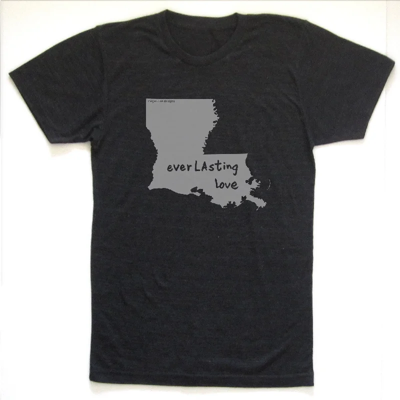 Ready to ship! SALE: Louisiana : everLAsting love unisex tri-blend tee Anti-Pilling Machine Wash Handmade