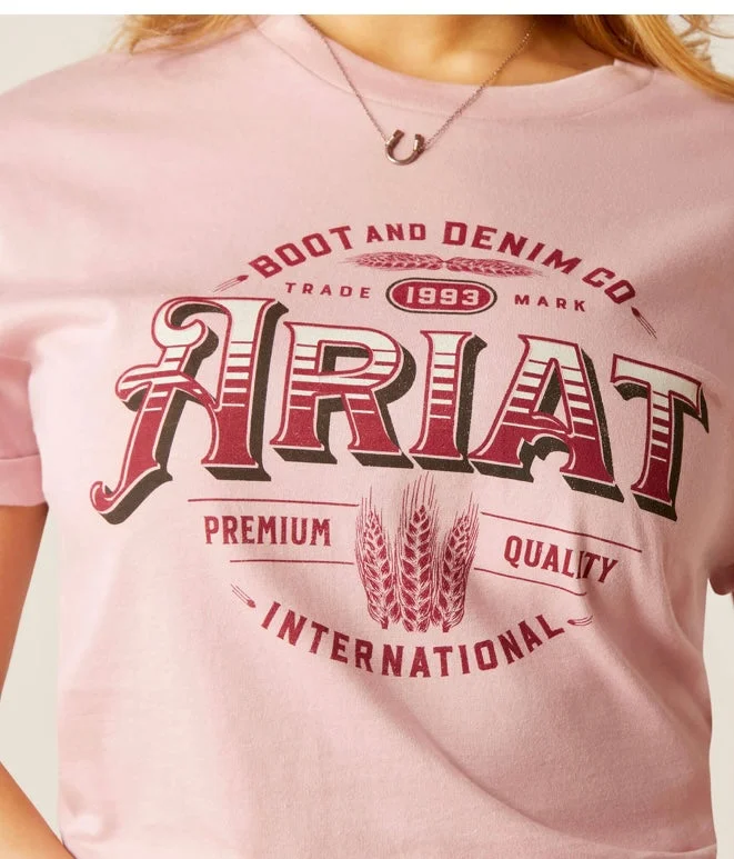 Ariat Western Wheat Tee Dusty Pink Chenille Fabric Brocade Fabric Lace Fabric