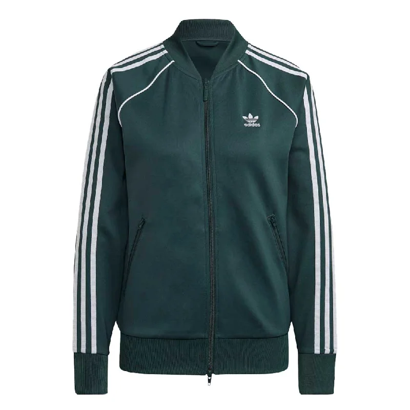 adidas - Women's Primeblue SST Track Jacket (HN5890) Trench Coat Raincoat Waterproof Jacket