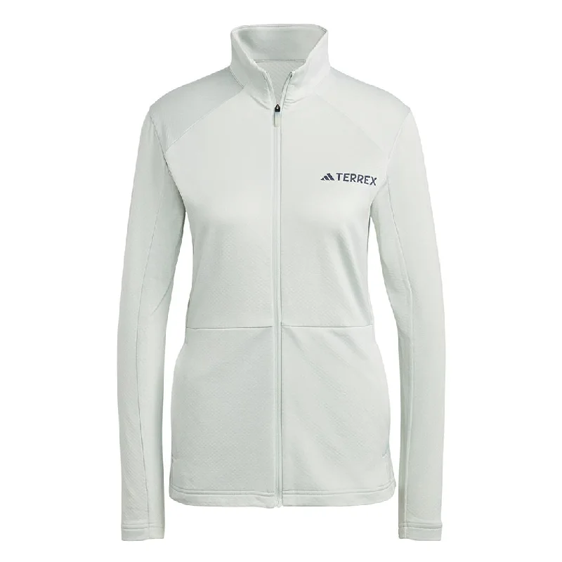 adidas - Women's Terrex Multi Full Zip Fleece Jacket (HN5464) Jersey Jacket Tulle Jacket Batik Jacket