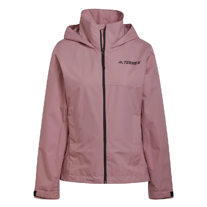 adidas - Women's Terrex Multi RAIN.RDY Jacket (HA2319) A-Line Jacket Boat Neck Shawl Collar