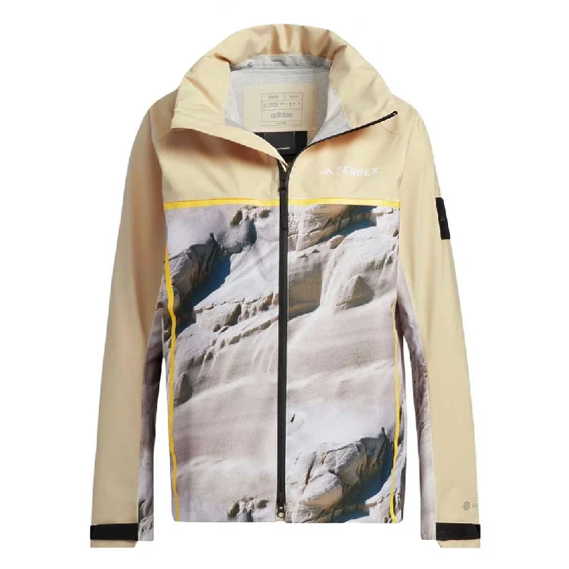 adidas - Women's Terrex National Geographic Rain.Rdy Jacket (IC1991) Wool Jacket Cashmere Jacket Tweed Jacket