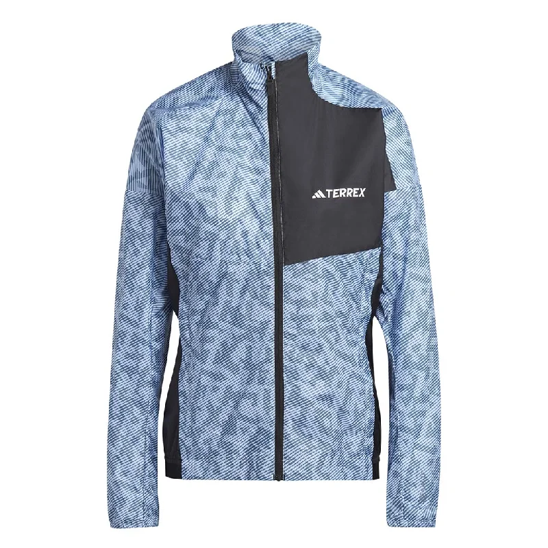 adidas - Women's Terrex Trail Running Windbreaker Jacket (HZ1320) Striped Jacket Polka Dot Jacket Floral Jacket