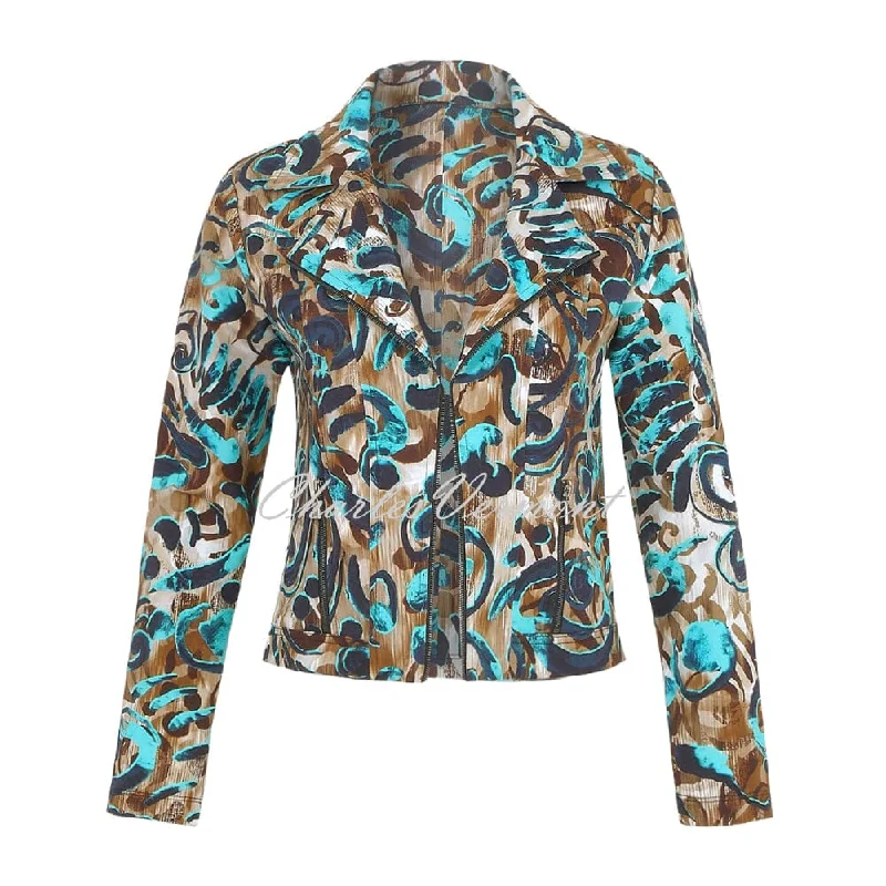 Dolcezza 'Fascination With Colours' Jacket - Style 74108 Snapped Jacket Toggled Jacket Drawstring Jacket