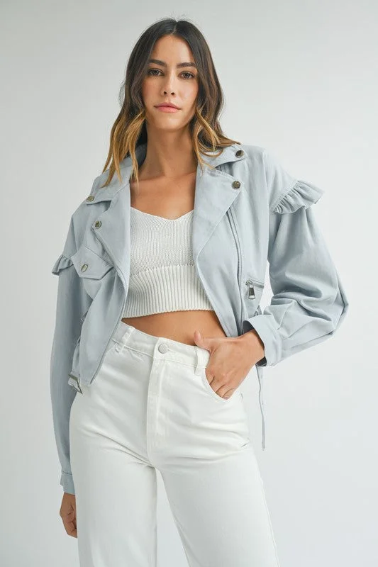 Estella Moto Jacket Cotton Jacket Linen Jacket Terry Jacket