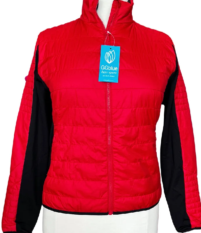 New GGBlue Halley Quilted Jacket - Red/Black MSP$136 Chenille Jacket Brocade Jacket Lace Jacket