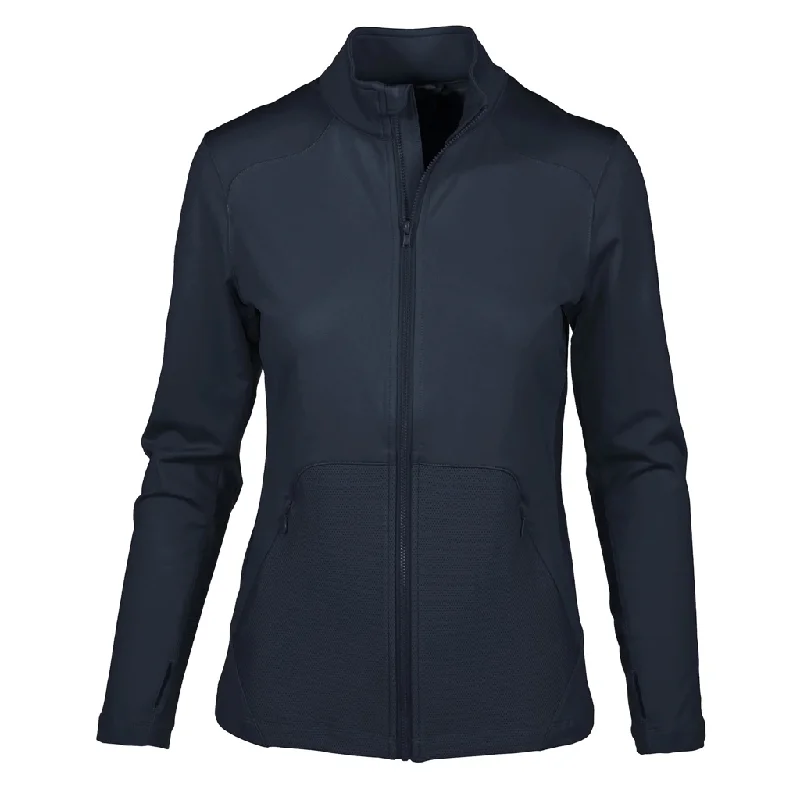 New Levelwear Dawn Full-zip Jacket - Navy MSP$75 Embroidered Jacket Appliqued Jacket Beaded Jacket