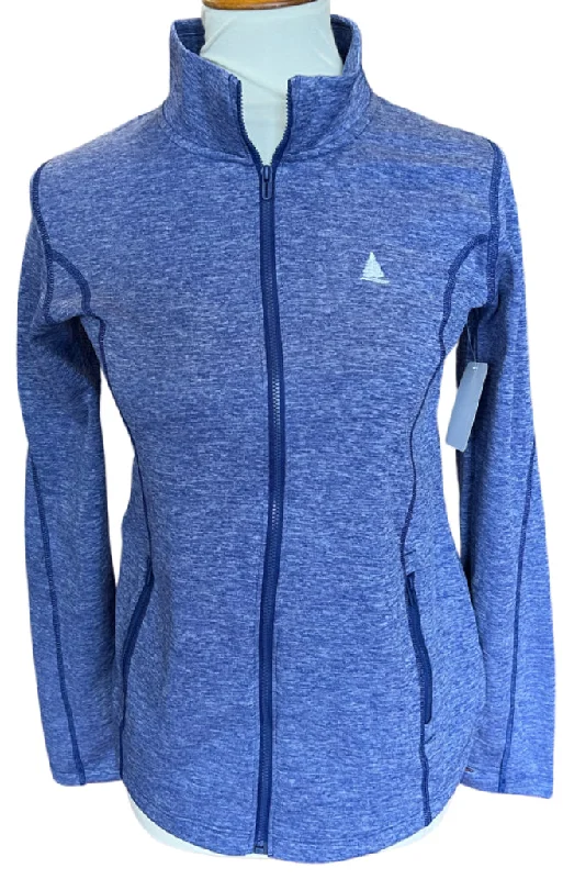 New Under Armour Full-Zip Mid-layer Jacket w/ Logo in Royal Blue Heather Size XS. MSP$74 Fleece Jacket Down Jacket Feather Jacket