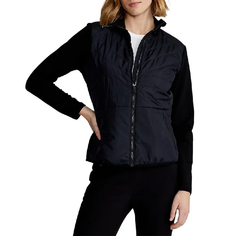 RLX Ralph Lauren Women's Hybrid Jacket - Polo Black Rayon Jacket Velvet Jacket Corduroy Jacket