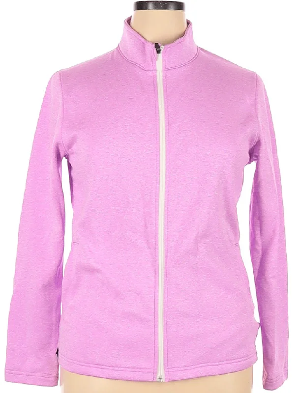 Sun Mountain Full-Zip Pink Jacket Size XL  MSP$124 Denim Fabric Leather Fabric Suede Fabric