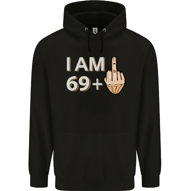 70th Birthday Funny Offensive 70 Year Old Mens 80% Cotton Hoodie Hoodie with Pastel Soft Subtle