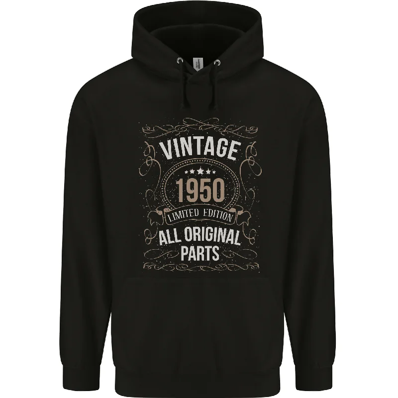 74th Birthday Limited Edition 1950 Mens 80% Cotton Hoodie Hoodie with Pocket Utility Practical