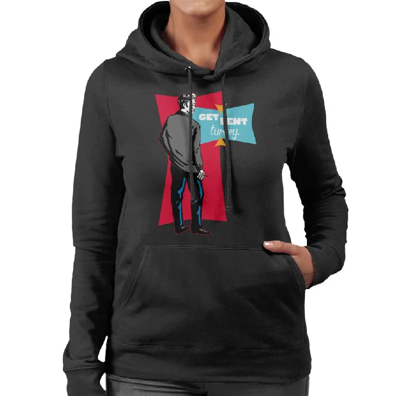 American Graffiti John Get Bent Turkey Women's Hooded Sweatshirt Hoodie with Oversized Fit Loose Comfortable