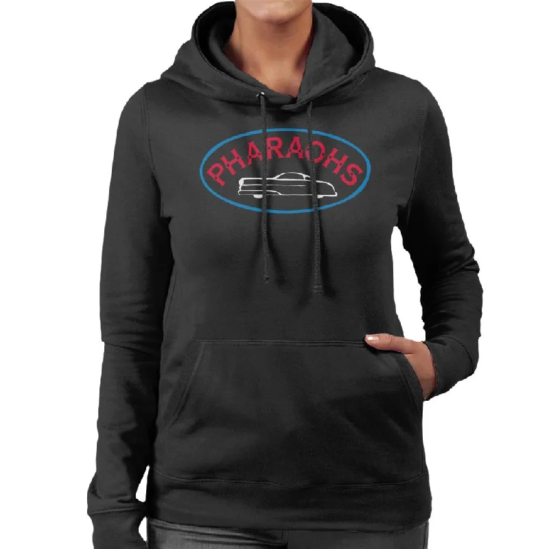 American Graffiti Pharaohs Women's Hooded Sweatshirt Hoodie with Longline Fit Extended Stylish