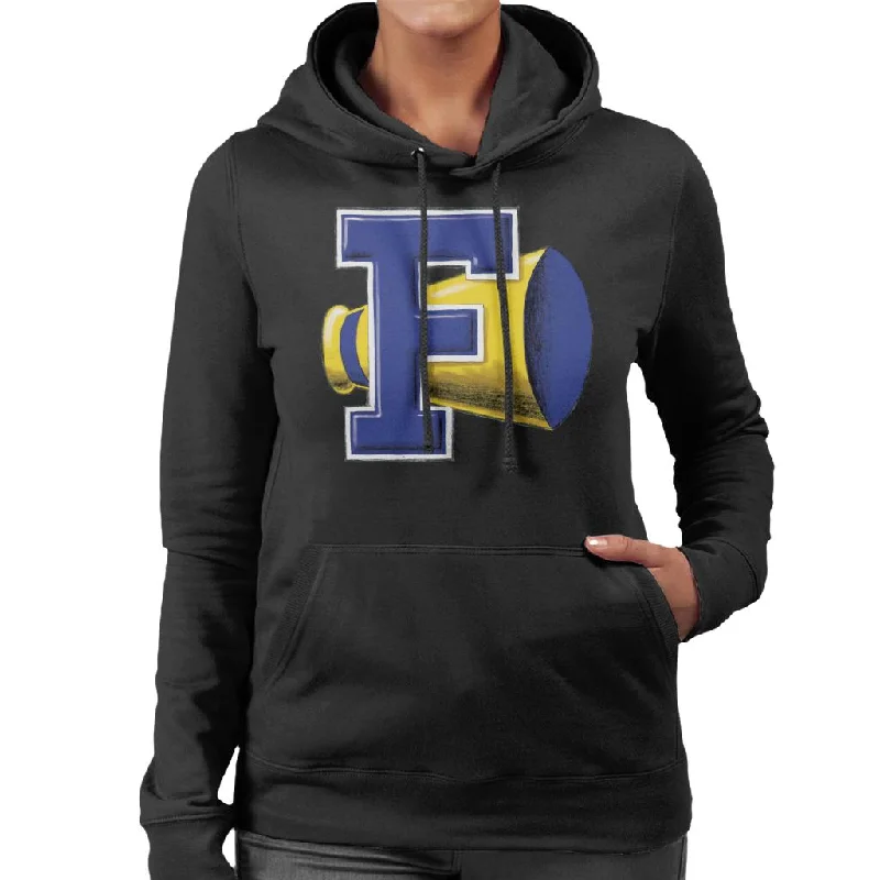 Animal House Faber College Women's Hooded Sweatshirt Hoodie with Hem Raw Edge Edgy Unfinished