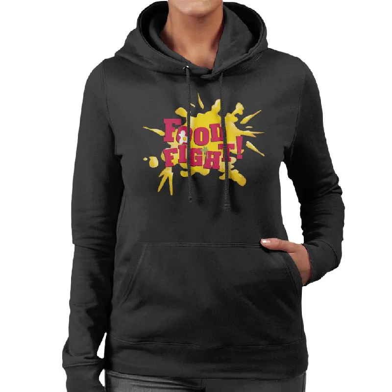 Animal House Food Fight Women's Hooded Sweatshirt Hoodie with Back Slit Movement Comfort