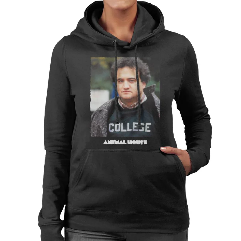 Animal House John Bluto Blutarsky College Women's Hooded Sweatshirt Hoodie with Mesh Breathable Sporty