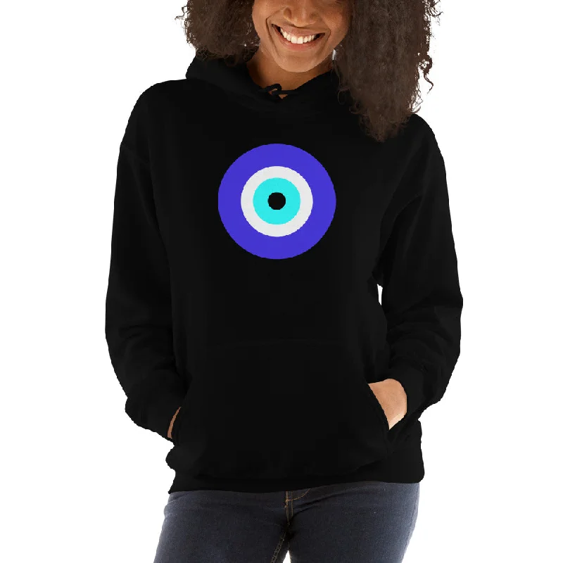 Classic Evil Eye Curse of Misfortune Unisex Hoodie Sweatshirt Hoodie with Turtle Neck Cozy Winter