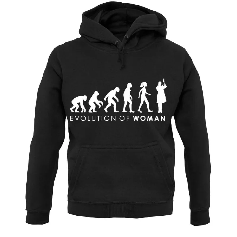 Evolution of Woman - Scientist Unisex Hoodie Hoodie Jacket Zipper Layering