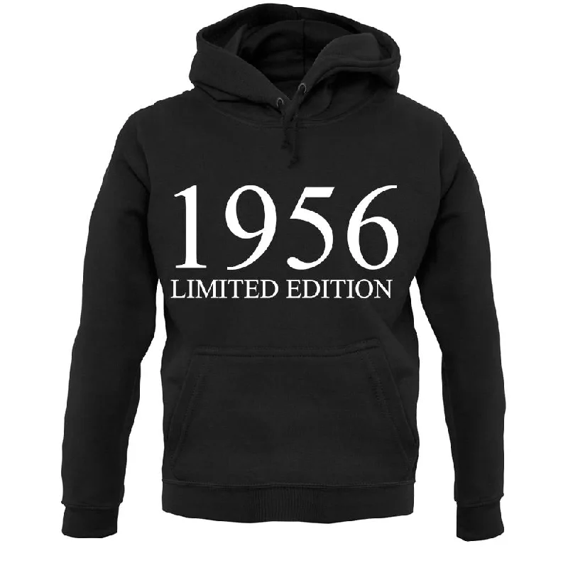 Limited Edition 1956 Unisex Hoodie Hoodie with Hem Applique Textured Unique