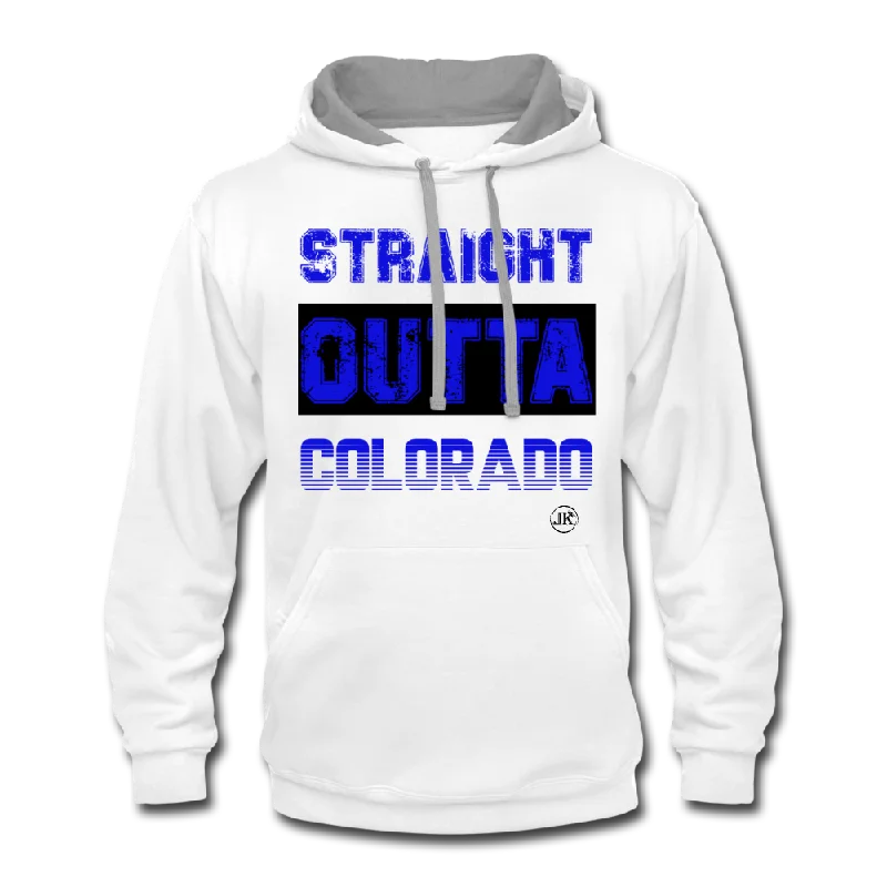 Straight Outta Colorado Hoodie V1 Hoodie with Emblem Brand Identity