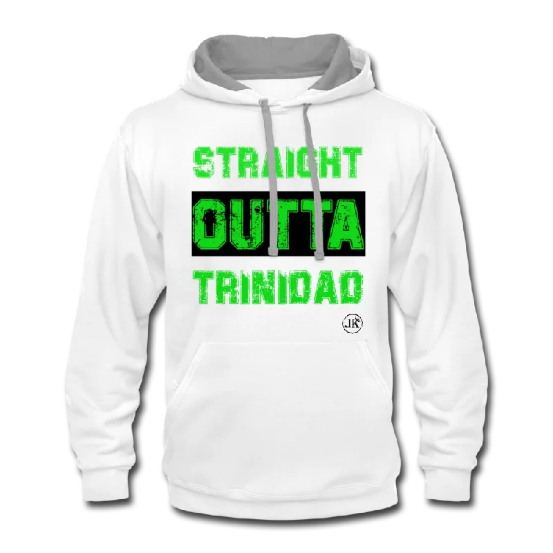 Straight Outta Trinidad Hoodie Hoodie with Stripes Bold Sporty