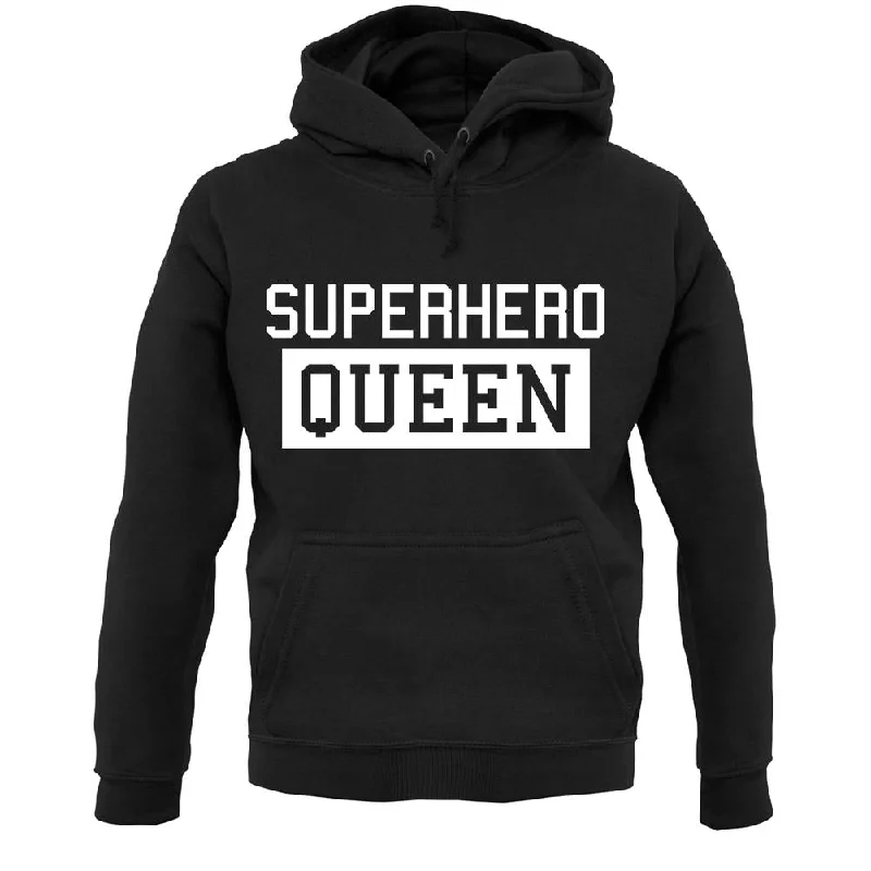 Superhero Queen Unisex Hoodie Hoodie with Hem Applique Textured Unique