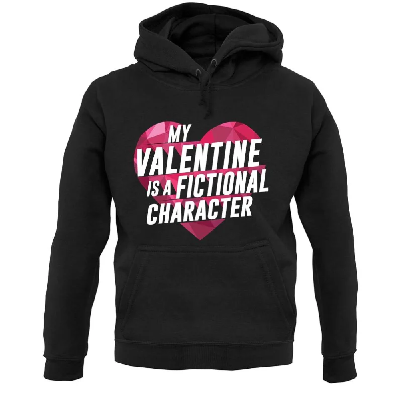 Valentine Fictional Character Unisex Hoodie Hoodie with Button Placket Classic Preppy