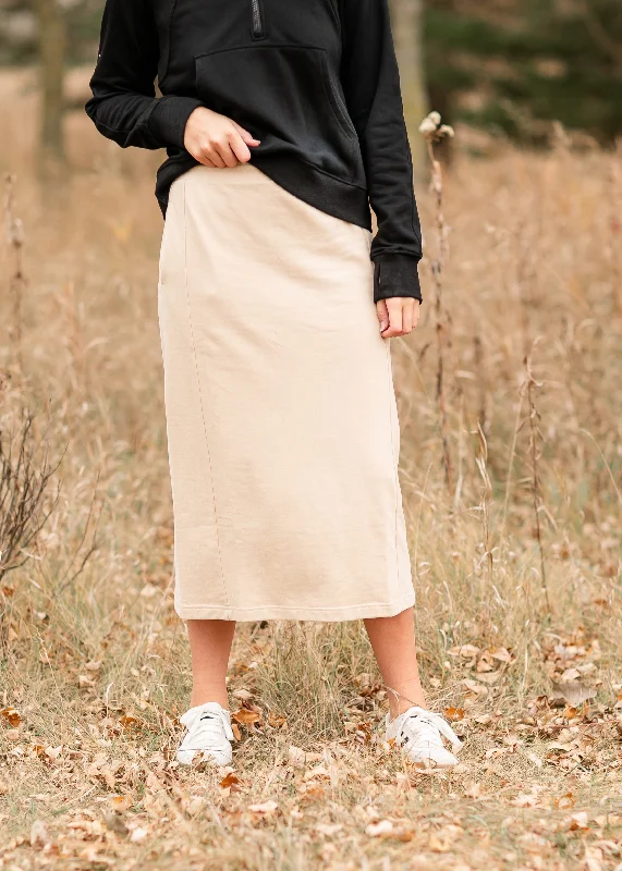 Dori Straight Fit Beige Skirt mini skirt trendy