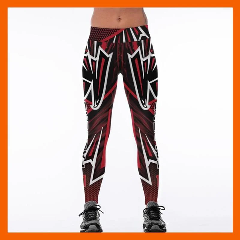 Atlanta Falcons 3D Print YOGA Gym Sports Leggings High Waist Fitness Pant Workout Trousers Trendy High-Compression Leggings