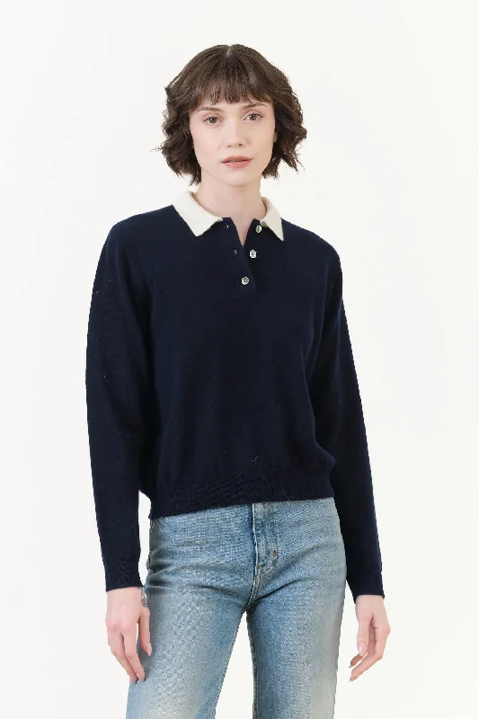 Eden Polo Cashmere Sweater Boxy Sweater Fitted Sweater A-Line