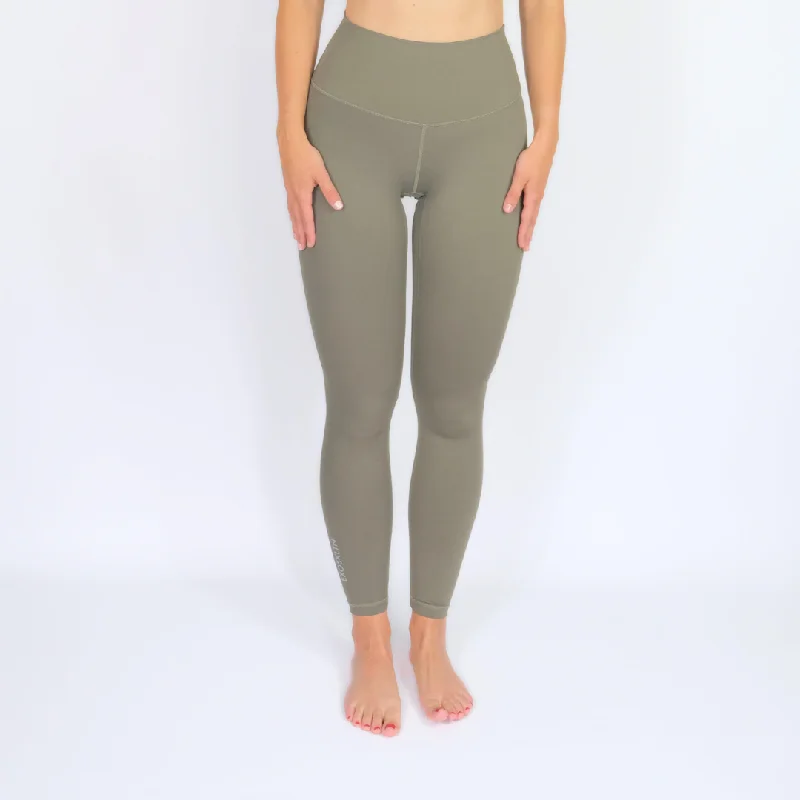 EXOPRO SPORT LEGGINGS OLIVE GREEN Comfortable Slim Fit Leggings