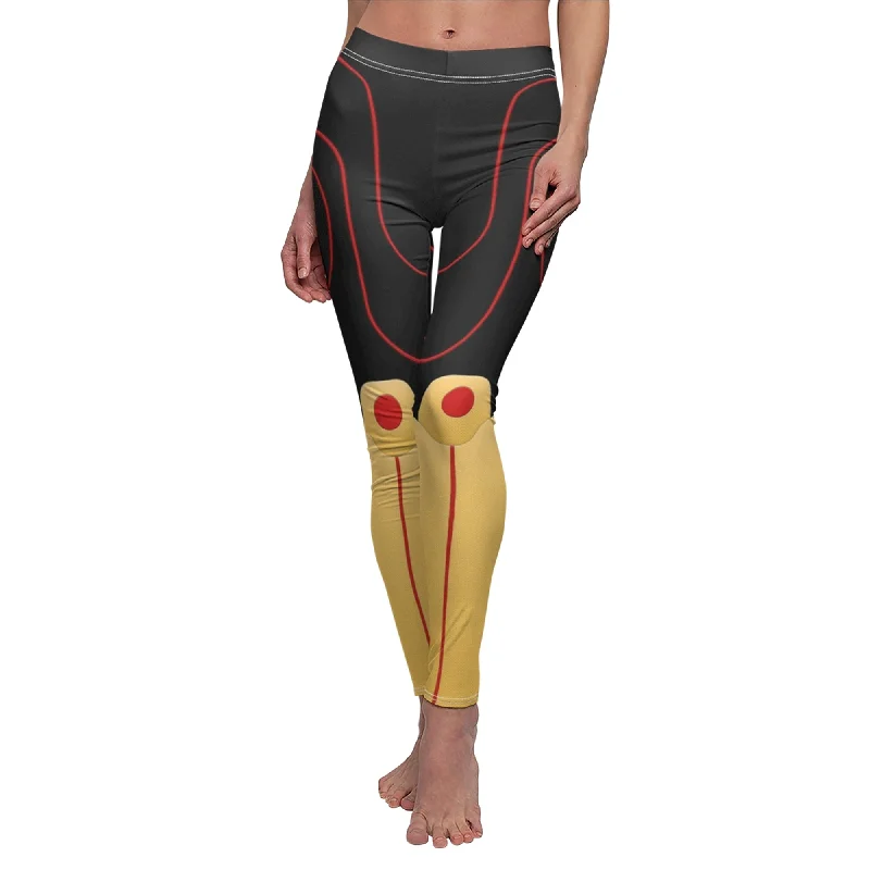 Go Go Tomago Armor Legging, Big Hero 6 Costume Elegant Textured Leggings