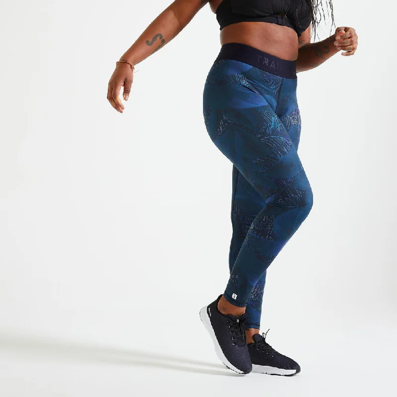 High-Waisted Fitness Leggings - Printed Comfortable Wide-Band Leggings