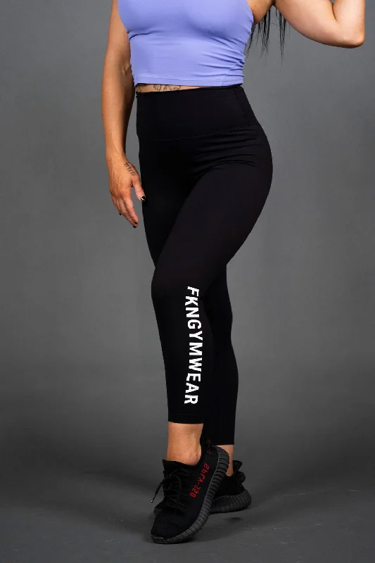 Limitless Classic | Gym Leggings | Black Chic Printed Yoga Pants