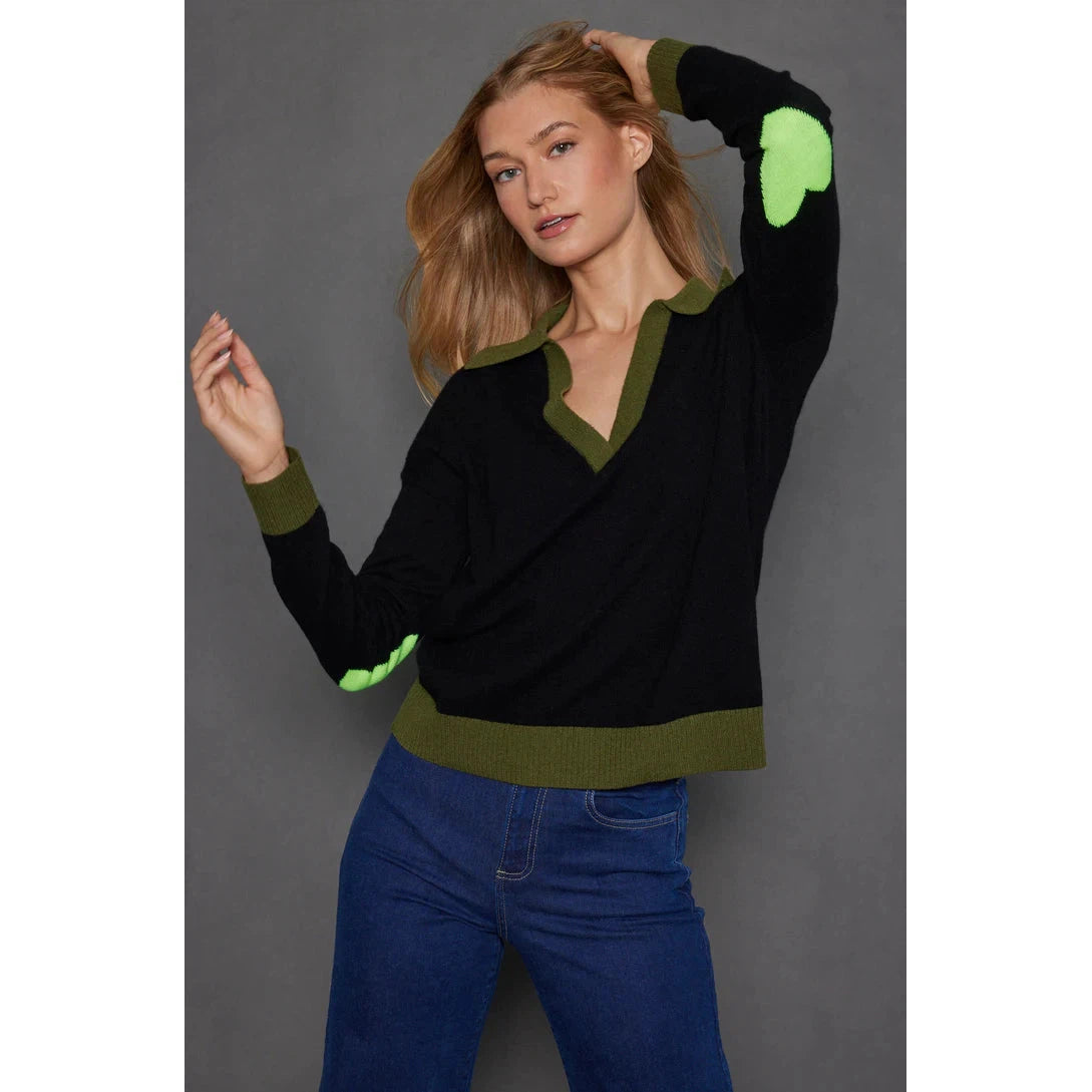 Lisa Todd Women's Polo Pop Sweater Collared Crew Neck Turtle Neck