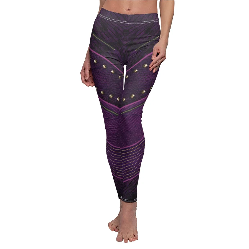 Mal Legging, Descendants 2 Costume Elegant Metallic Leggings