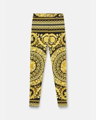 New Versace BAROCCO Heritage Print Women Leggings  Retail-$1025 Stylish Printed Sport Leggings