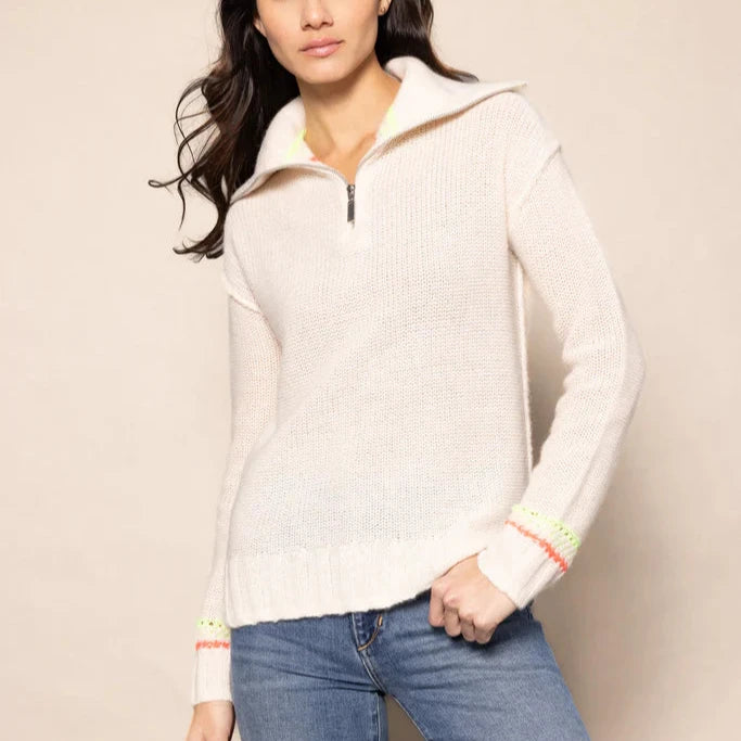 Powder Posh Cashmere Sweater | Frosting Iron Safe Non-Iron Wrinkle Free