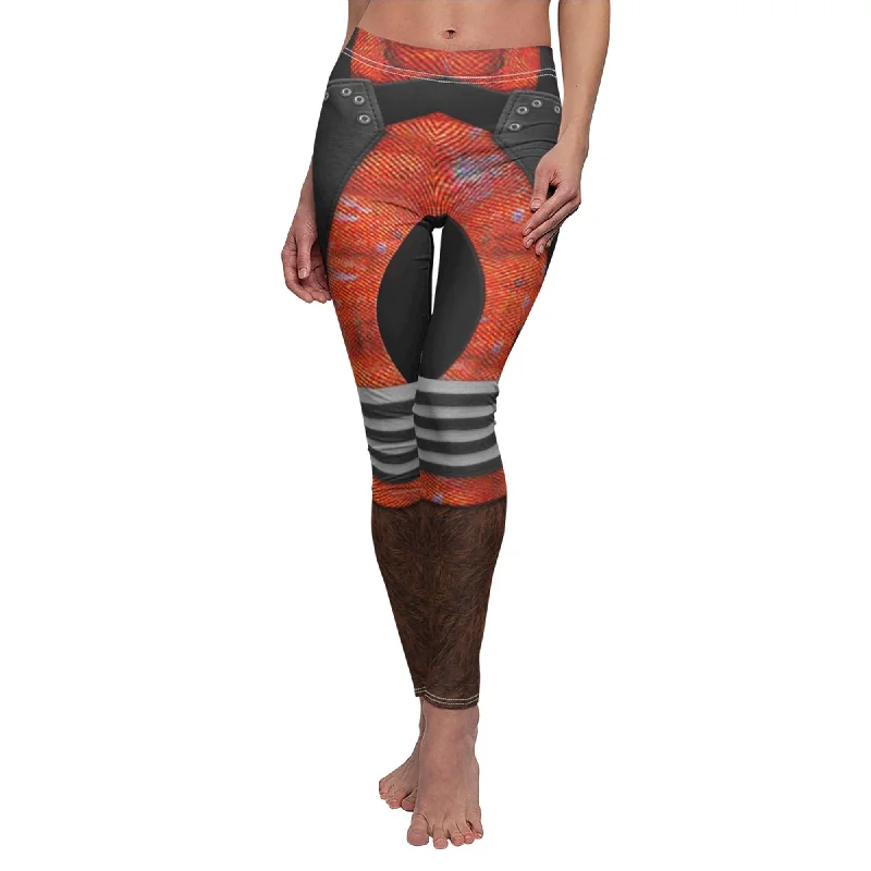 Rocket Raccoon Legging, Guardians of the Galaxy Costume Comfortable Fleece-Lined Leggings